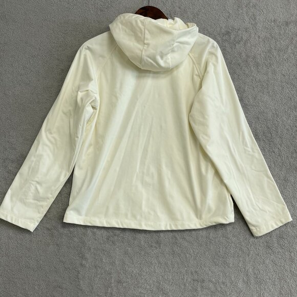 32 Degrees Heat Women's Size S Ivory Hooded Windbreaker Jacket - Picture 9 of 11